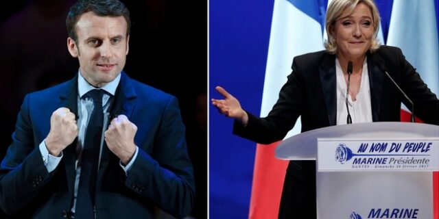 Γαλλικές εκλογές: Φαβορί ο Μακρόν, σταθερή η Λεπέν