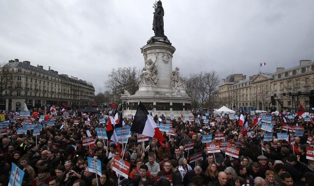Γαλλικές εκλογές: Πορεία-επίδειξη δύναμης του Μελανσόν στο Παρίσι