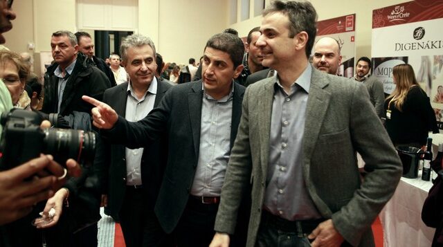 Ο Μητσοτάκης και οι οινοπαραγωγοί