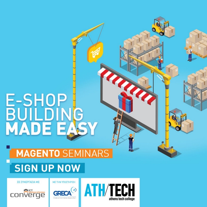 Σεμινάριο Magento E-shop building από το Αthens Tech