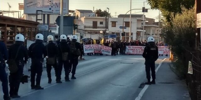 Χανιά: Ένταση και προσαγωγές σε αντιφασιστική συγκέντρωση