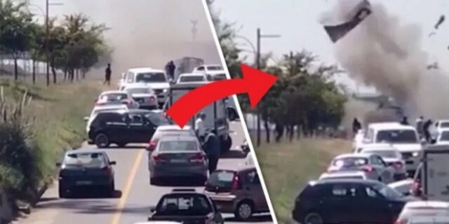 Απίστευτο βίντεο: Ανατίναξαν βαν χρηματαποστολής στη μέση του δρόμου