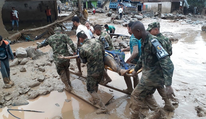 Κολομβία: Μάχη για τον εντοπισμό επιζήσαντων από τις πλημμύρες λάσπης