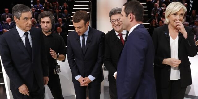 Γαλλικές εκλογές: Απώλειες για Μακρόν – Λεπέν, άνοδος για Φιγιόν
