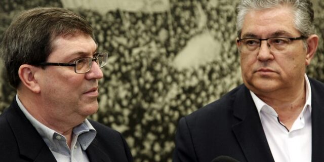Συνάντηση Κουτσούμπα με τον υπουργό Εξωτερικών της Κούβας