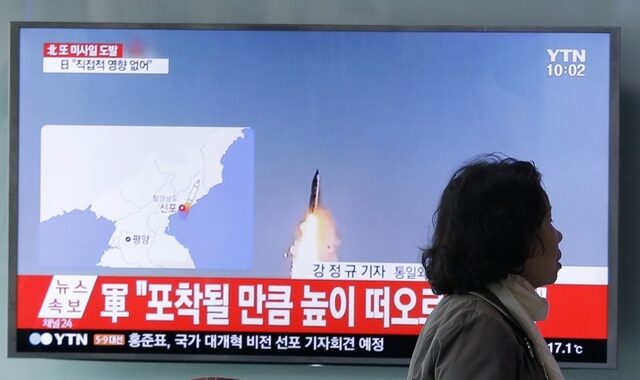 Επικίνδυνη κλιμάκωση: Αποτυχημένη εκτόξευση πυραύλου από τη Β. Κορέα