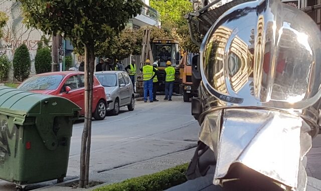 Διαρροή φυσικού αερίου στο κέντρο της Λάρισας