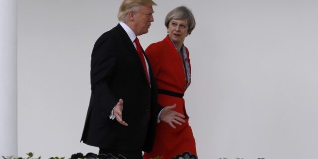 Τηλεφωνική επικοινωνία Μέι με Τραμπ και Μέρκελ