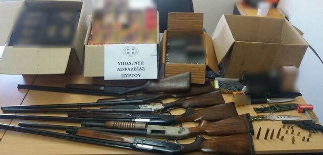 Πύργος: Μικρό οπλοστάσιο είχε στο σπίτι του 54χρονος