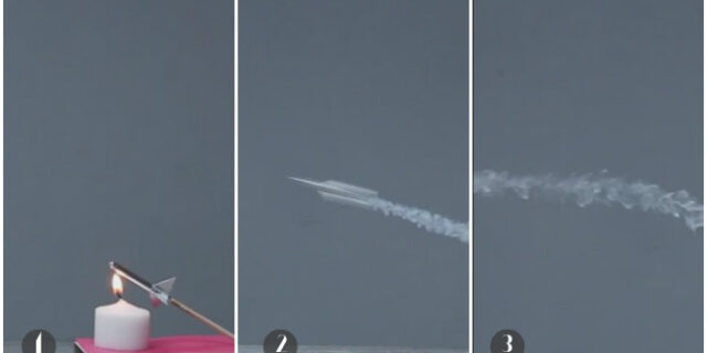 Πυ-πυ-πύραυλος: Φτιάξε μίνι εκτοξευτή με ένα σπίρτο