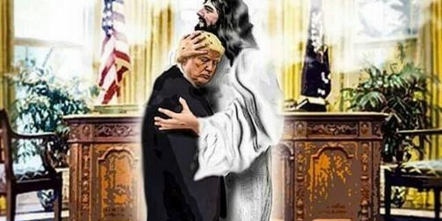 Για όνομα του Θεού: Η Τίφανι Τραμπ ‘βλέπει’ τον πατέρα της αγκαλιά με τον Ιησού