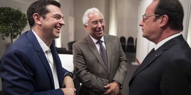 Σύνοδος Σοσιαλιστών: Μακρόν από δεξιά, Τσίπρας από αριστερά