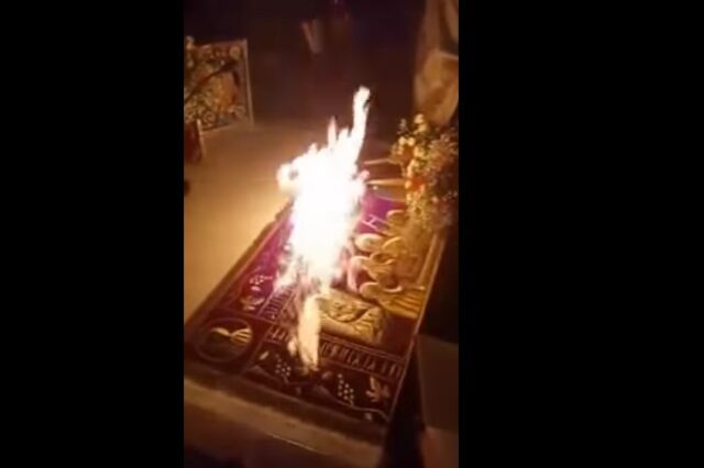 Σε απολογία κάλεσε τον ιερέα που έβαλε φωτιά στην Αγία Τράπεζα ο Μητροπολίτης Άνθιμος
