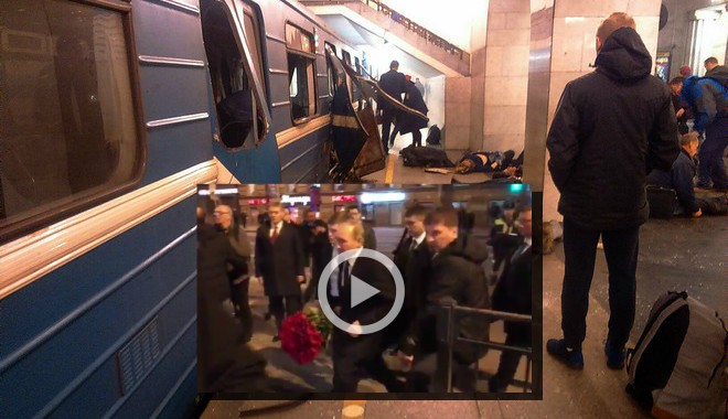 Αγία Πετρούπολη: Ο Πούτιν αφήνει λουλούδια στο σημείο της τραγωδίας