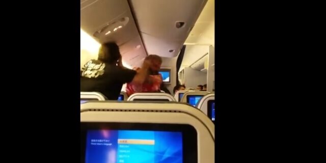 Βίντεο: Απίστευτο ξύλο μέσα σε αεροσκάφος