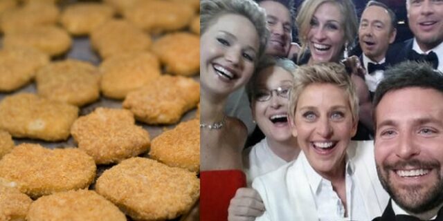 Οι κοτομπουκιές εκθρόνισαν την οσκαρική selfie στο Twitter