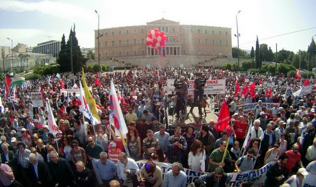 Με συγκεντρώσεις και πορείες των συνδικάτων ο εορτασμός της Πρωτομαγιάς