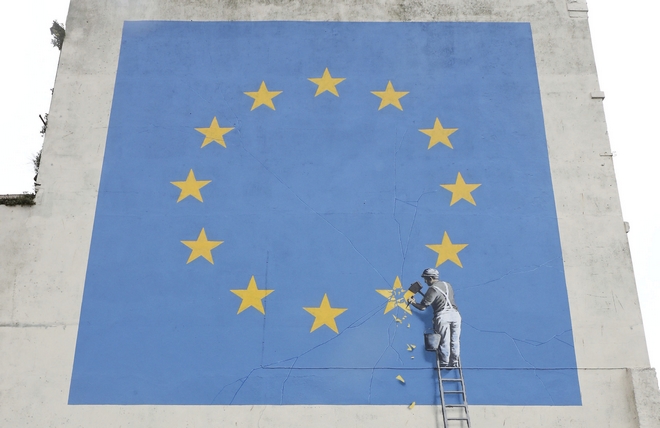 “Εξαφανίστηκε” έργο του Banksy για το Brexit