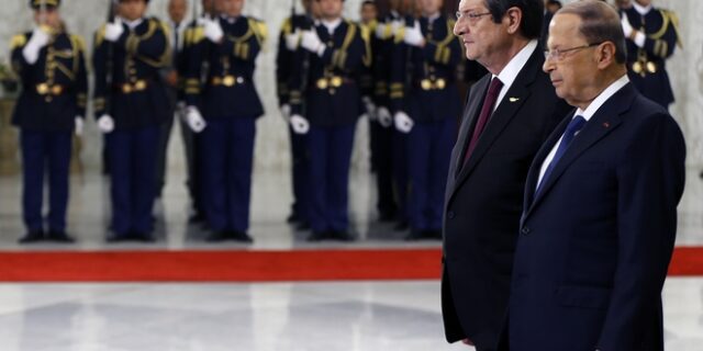 Αναστασιάδης: Θα εργαστούμε για εμβάθυνση των σχέσεων ΕΕ – Λιβάνου