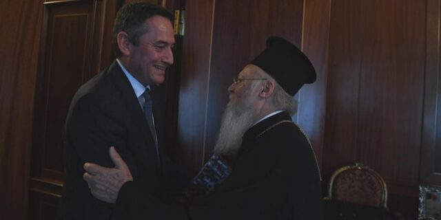 Συνάντηση του Οικουμενικού Πατριάρχη με τον πρόεδρο της 24Media