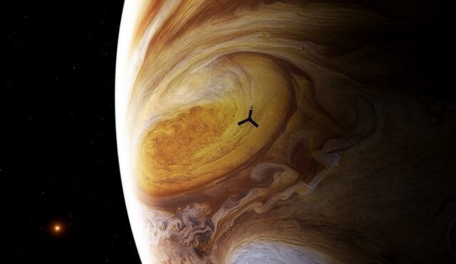 Εντυπωσιακά καρέ: Ο Juno πάνω από το ‘κόκκινο μάτι’ του Δία