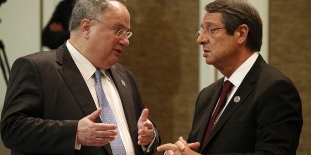 Ο Κοτζιάς στη συνεδρίαση του Εθνικού Συμβουλίου της Κύπρου στις 18 Ιουλίου