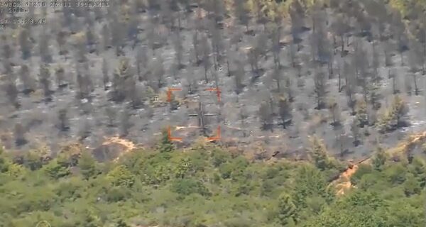 Πτήση επιτήρησης του drone της Πυροσβεστικής πάνω από το Κρυονέρι