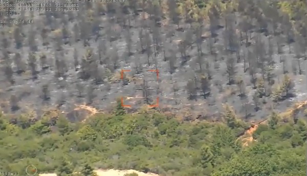 Πτήση επιτήρησης του drone της Πυροσβεστικής πάνω από το Κρυονέρι