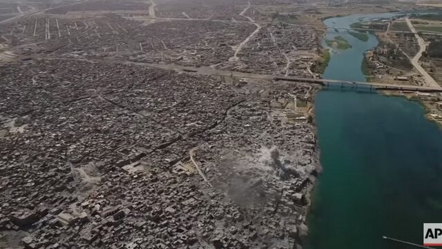 Drone: Η διαλυμένη Μοσούλη από ψηλά. Επίσημα νεκρός ο ηγέτης του ISIS