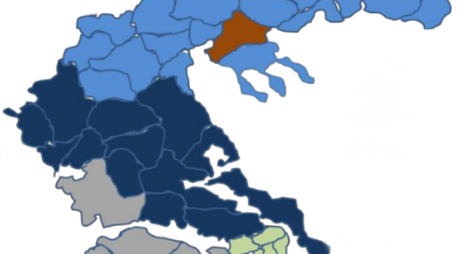 Χάρτης: Ποιες αλυσίδες  σούπερ μάρκετ και πού είναι πιο δυνατές στην Ελλάδα