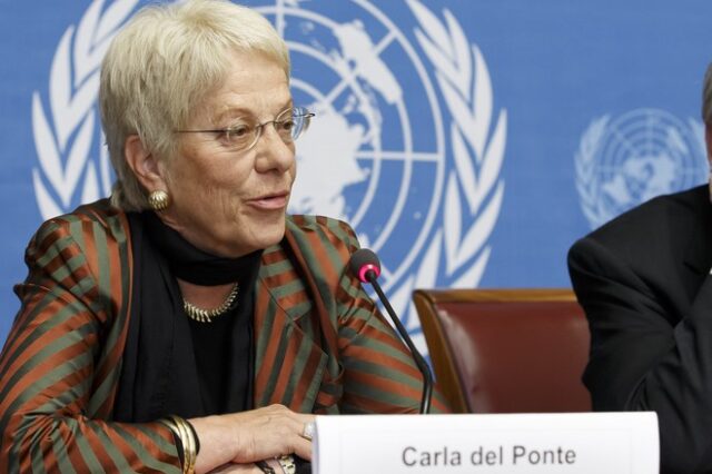 Εγκαταλείπει την Επιτροπή του ΟΗΕ για τη Συρία η Κάρλα ντελ Πόντε