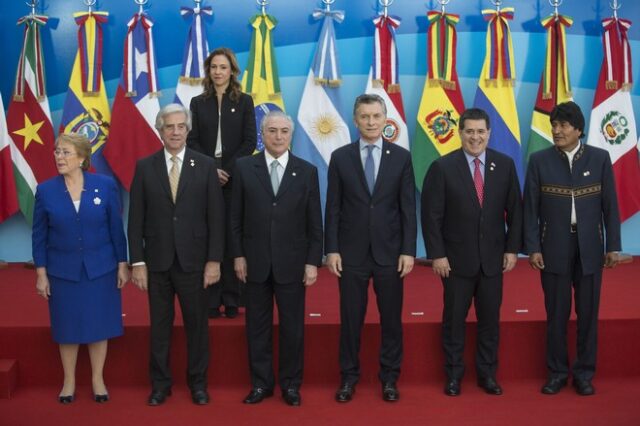 Εκτός Mercosur η Βενεζουέλα μετά τις τελευταίες πολιτικές αναταραχές