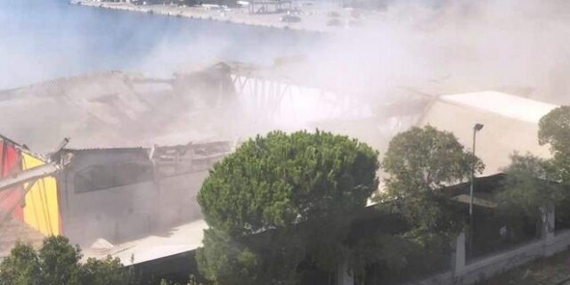 Ένας νεκρός από κατάρρευση στεγάστρου στο παλιό λιμάνι της Πάτρας