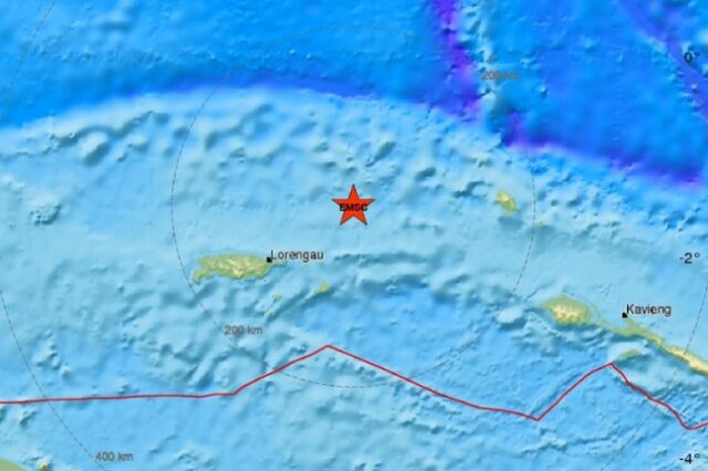 Σεισμός 6.6 βαθμών στην Παπούα Νέα Γουινέα
