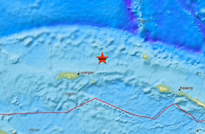 Σεισμός 6.6 βαθμών στην Παπούα Νέα Γουινέα