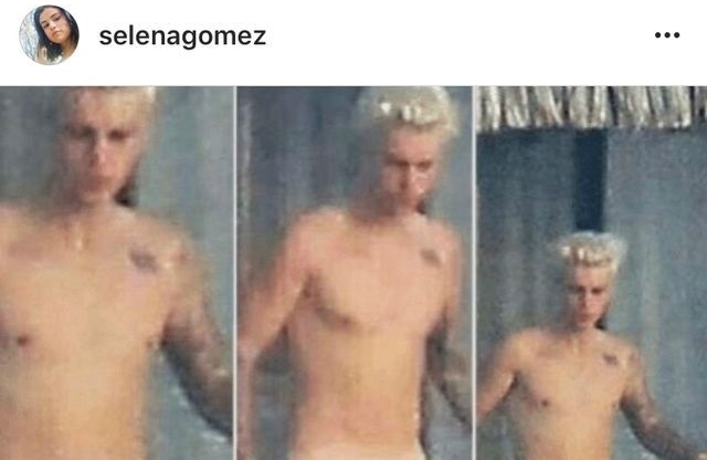 Τι κάνει ο γυμνός Bieber στο Instagram της Selena Gomez