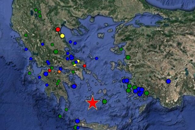 Ισχυρός σεισμός ανοιχτά της Μήλου