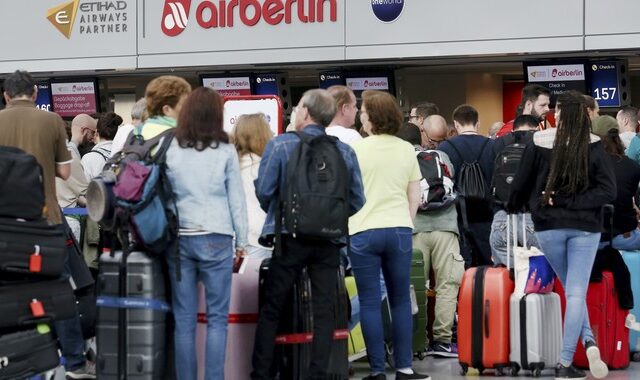 Air Berlin: Ταλαιπωρία για 9.000 επιβάτες από την ξαφνική… αρρώστια 200 πιλότων