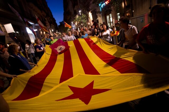 Ισπανία: Χιλιάδες διαδηλωτές στη Χώρα των Βάσκων υπέρ του δημοψηφίσματος της Καταλονίας