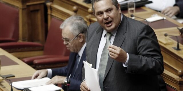 Καμμένος στη Βουλή: Πληρώνω από την τσέπη μου