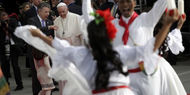 Στην Κολομβία ο πάπας Φραγκίσκος για να υποστηρίξει τη διαδικασία ειρήνης