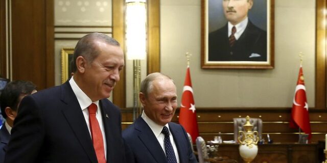 Συνάντηση Πούτιν – Ερντογάν: ‘Ευτυχείς’ για την πρόοδο στη Συρία