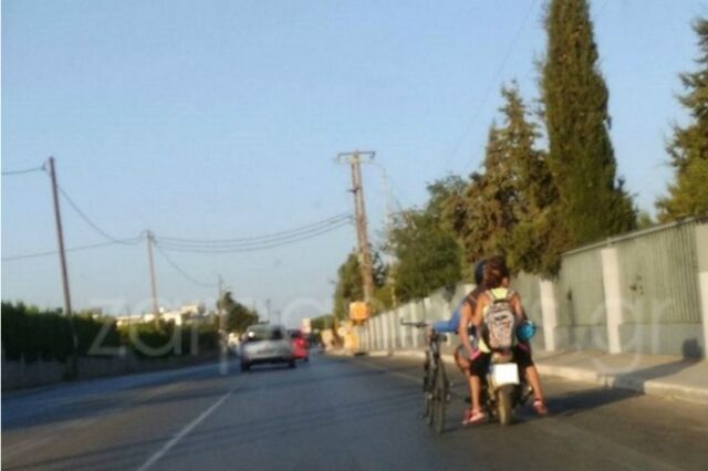 Αδιόρθωτοι: Τρικάβαλο στον δρόμο – καρμανιόλα του Πολυτεχνείου Κρήτης