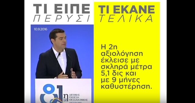 ΝΔ: Το ετήσιο ραντεβού του Τσίπρα με το ψέμα