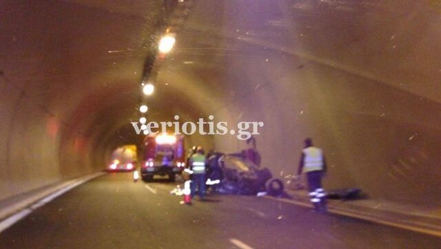 Τραγωδία στην Εγνατία: Νεκρός 22χρονος σε τροχαίο σε τούνελ