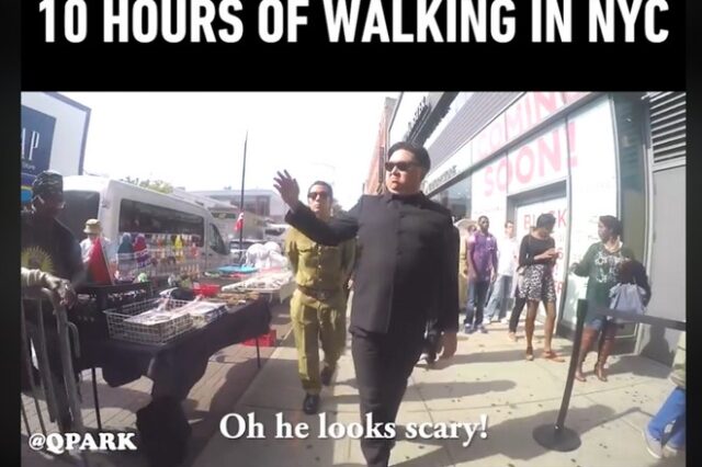 Βίντεο: Περπάτησε 10 ώρες στη Νέα Υόρκη σαν Κιμ Γιονγκ Ουν – Δείτε τι έγινε