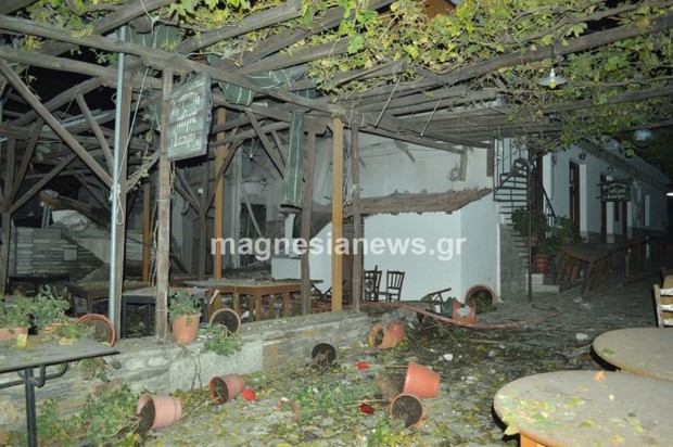 Έκρηξη από διαρροή προπανίου ισοπέδωσε ταβέρνα στην Πορταριά Βόλου