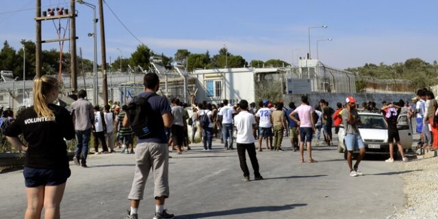 Διαμαρτυρία Αφγανών στη Μυτιλήνη