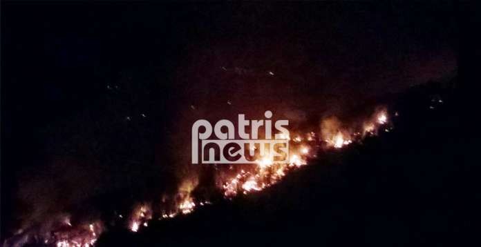 Ηλεία: Ολονύχτια μάχη με τις φλόγες στη Νεμούτα – Παραλίγο να καεί ζωντανός 52χρονος