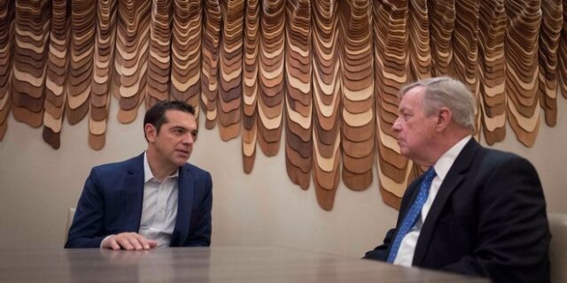 Συνάντηση Τσίπρα – Ντέρμπιν: Πολύ σημαντική η στήριξη των ΗΠΑ